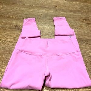 Pink alo leggings size small